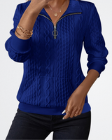 Celeste - Soft Knit Zip Sweater