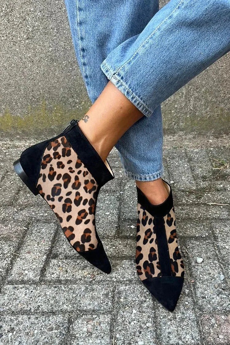 Selena | Leopard Print Ankle Boot