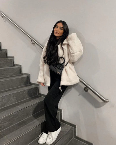 Keira – Soft teddy coat