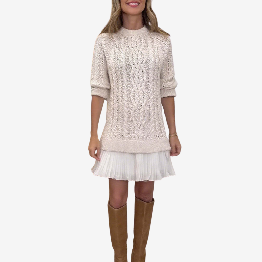 Gaëlle™ Knitted Sweater Dress