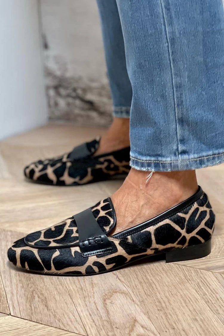 Esme | Animal Print Loafer