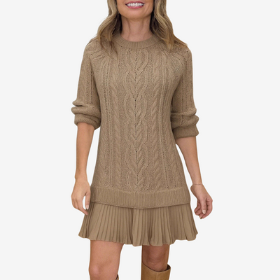 Gaëlle™ Knitted Sweater Dress