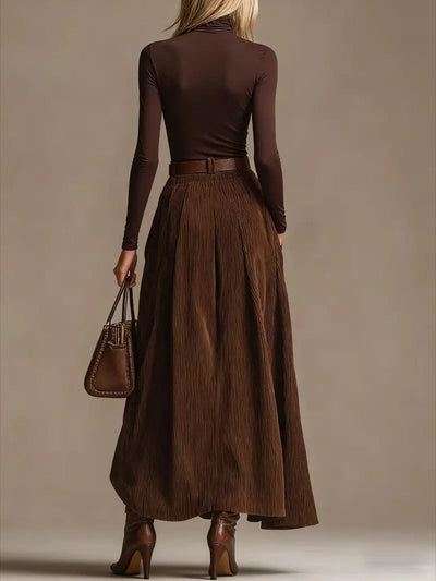 Aveline | two-piece set (turtleneck & maxi skirt)