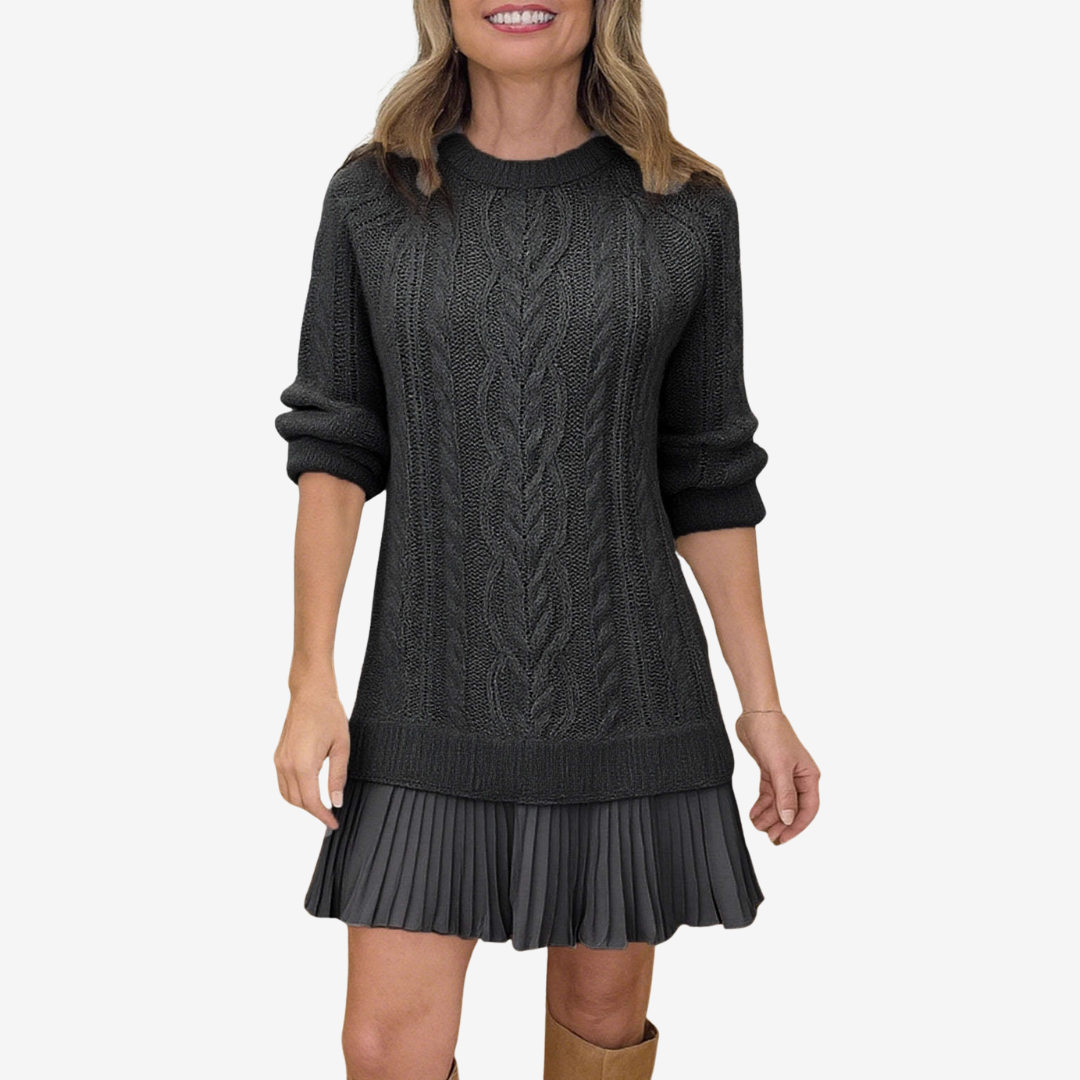 Gaëlle™ Knitted Sweater Dress
