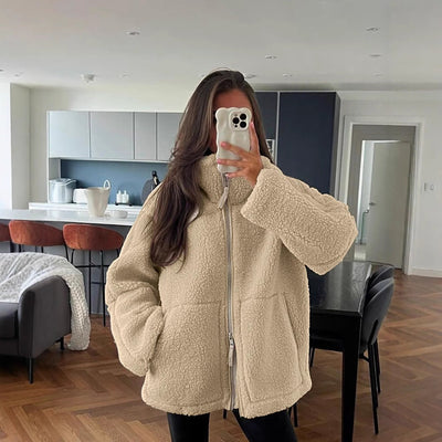 Keira – Soft teddy coat