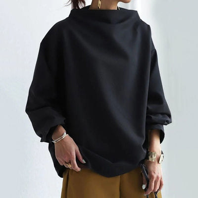 Elly | Soft Knit Top with High Neck