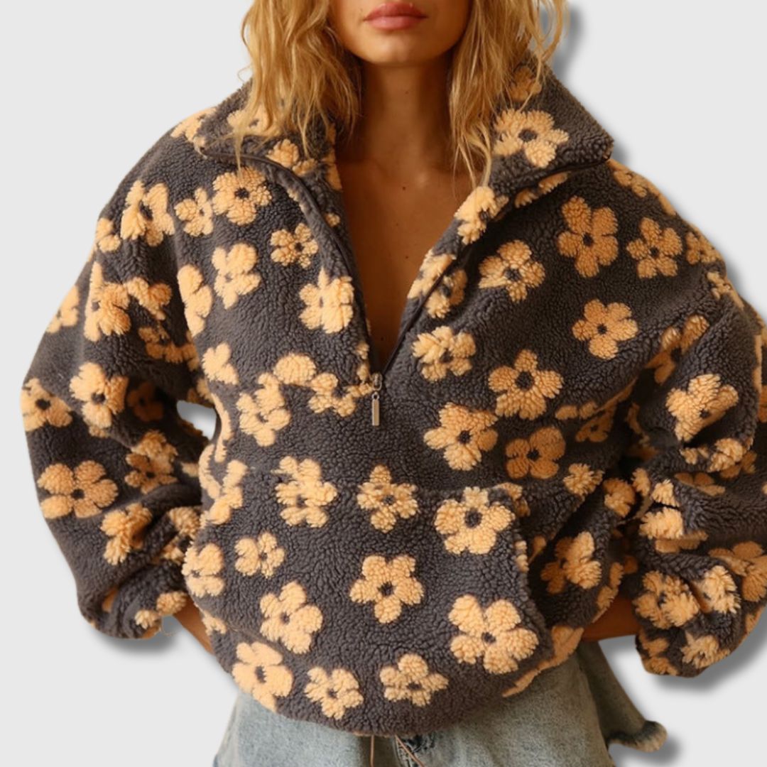 Sandra - Bohemian-inspired Sherpa jumper