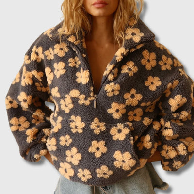 Sandra - Bohemian-inspired Sherpa jumper