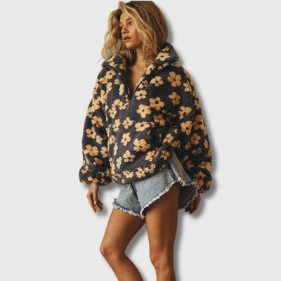 Sandra - Bohemian-inspired Sherpa jumper