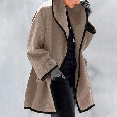 Elena | Elegant women's coat with buttons and modern cut